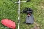 Meec Tools bensindrevet ryddesag / gresstrimmer med tilbehør